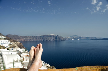 A relaxing view of the Aegean Sea